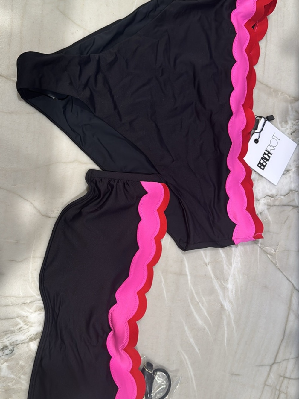 Beach Riot Bikini Swimsuit Electric Wave